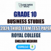 Royal College 2024 Grade 10 Business Studies 3rd Term Test Paper(English Medium)