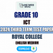 Royal College 2024 Grade 10 ICT 3rd Term Test Paper(English Medium)