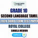 Royal College 2024 Grade 10 Second Language Tamil 3rd Term Test Paper