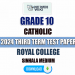 Royal College 2024 Grade 10 Catholic 3rd Term Test Paper