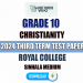 Royal College 2024 Grade 10 Christianity 3rd Term Test Paper
