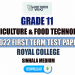 Royal College 2022 Grade 11 Agriculture 1st Term Test Paper