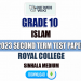 Royal College 2023 Grade 10 Islam 2nd Term Test Paper
