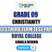 Royal College 2023 Grade 09 Christianity 3rd Term Test Paper