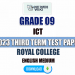 Royal College 2023 Grade 09 ICT 3rd Term Test Paper(English Medium)