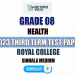 Royal College 2023 Grade 08 Health 3rd Term Test Paper