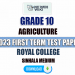 Royal College 2023 Grade 10 Agriculture 1st Term Test Paper