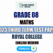 Royal College 2023 Grade 08 Maths 3rd Term Test Paper(English Medium)