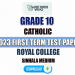 Royal College 2023 Grade 10 Catholic 1st Term Test Paper