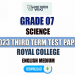 Royal College 2023 Grade 07 Science 3rd Term Test Paper(English Medium)