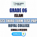 Royal College 2023 Grade 06 Islam 3rd Term Test Paper