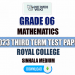 Royal College 2023 Grade 06 Maths 3rd Term Test Paper