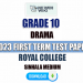 Royal College 2023 Grade 10 Drama 1st Term Test Paper