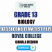 Royal College 2023 Grade 13 Biology 2nd Term Test Paper