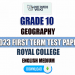 Royal College 2023 Grade 10 Geography 1st Term Test Paper(English Medium)