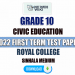 Royal College 2022 Grade 10 Civic Education 1st Term Test Paper