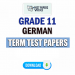 Grade 11 German Term Test Papers