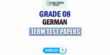 Grade 08 German Term Test Papers