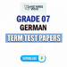 Grade 07 German Term Test Papers