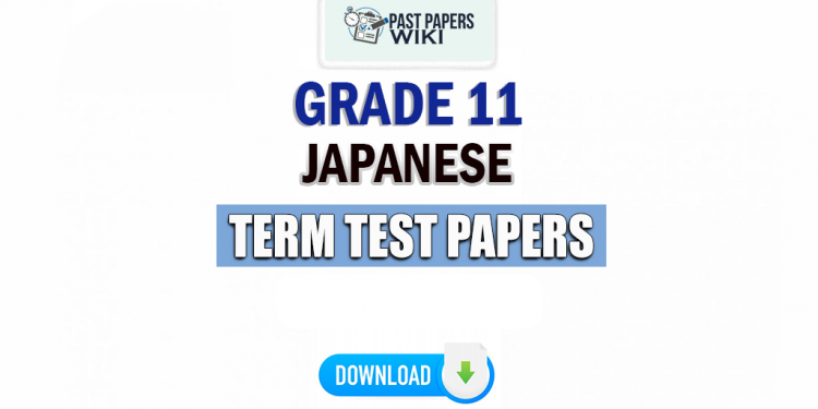 Grade 11 Japanese Term Test Papers