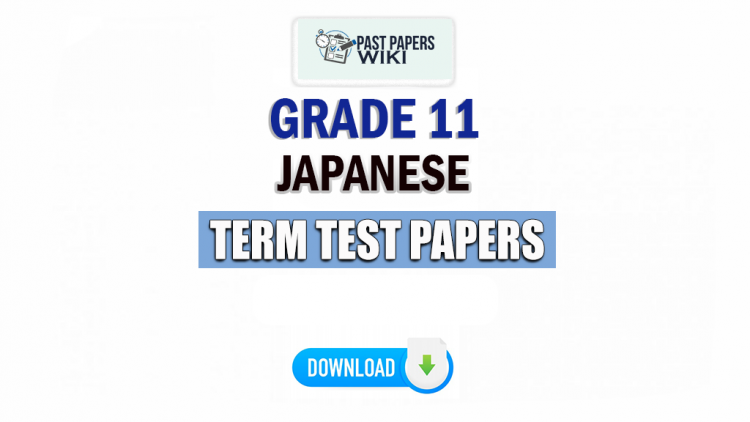 Grade 11 Japanese Term Test Papers