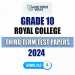 Royal College Grade 10 Third Term Test Papers 2024