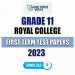 Royal College Grade 11 First Term Test Papers 2023