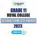 Royal College Grade 11 Second Term Test Papers 2023