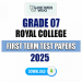 Royal College Grade 07 First Term Test Papers 2025