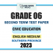English Medium 2023 Grade 06 Civic Education 2nd Term Test Paper | Southern Province