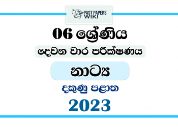 2023 Grade 06 Drama 2nd Term Test Paper | Southern Province