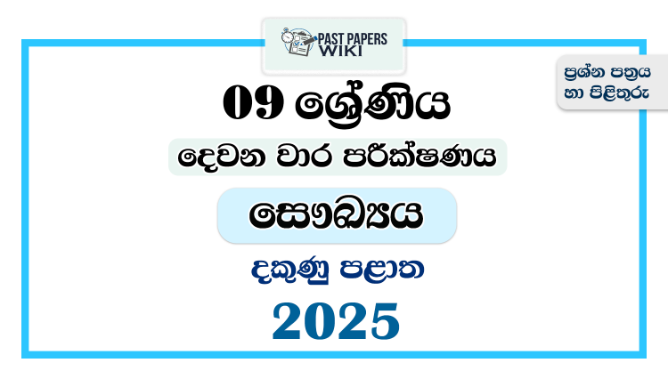 2025 Grade 09 Health 2nd Term Test Paper | Southern Province