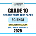 English Medium 2025 Grade 10 Science 2nd Term Test Paper | Southern Province