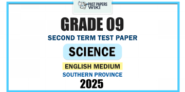 Southern Province 2025 Grade 09 Science 2nd Term Test Paper | English Medium