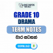 Grade 10 Drama Term Notes | වාර සටහන්
