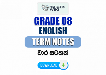 Grade 08 English Term Notes