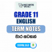 Grade 11 English Term Note