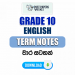Grade 10 English Term Notes