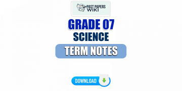 Grade 07 Science Term Notes | English Medium