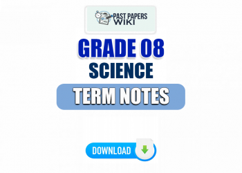 Grade 08 Science Term Notes | English Medium