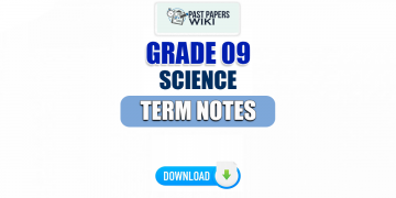 Grade 09 Science Term Notes | English Medium