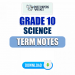 Grade 10 Science Term Notes | English Medium
