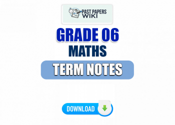 Grade 06 Maths Term Notes | English Medium