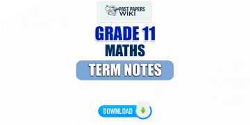 Grade 11 Maths Term Notes | English Medium