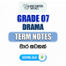 Grade 07 Drama Term Notes | වාර සටහන්