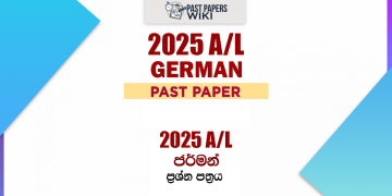 2025 A/Download 2025 A/L German Past Paper as a PDF file. 2025 AL German paper published by the Department of Examinations, Sri Lanka. You can download 2025 A/L Past Paper using the link below.L German Paper
