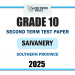 2025 Grade 10 Saivanery 2nd Term Test Paper | Southern Province