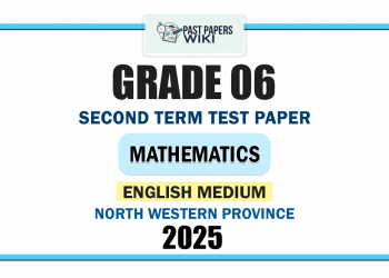 North Western Province 2025 Grade 06 Mathematics 2nd Term Test Paper | English Medium