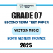 2025 Grade 07 Western Music 2nd Term Test Paper | North Western Province