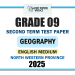 English Medium 2025 Grade 09 Geography 2nd Term Test Paper | North Western Province